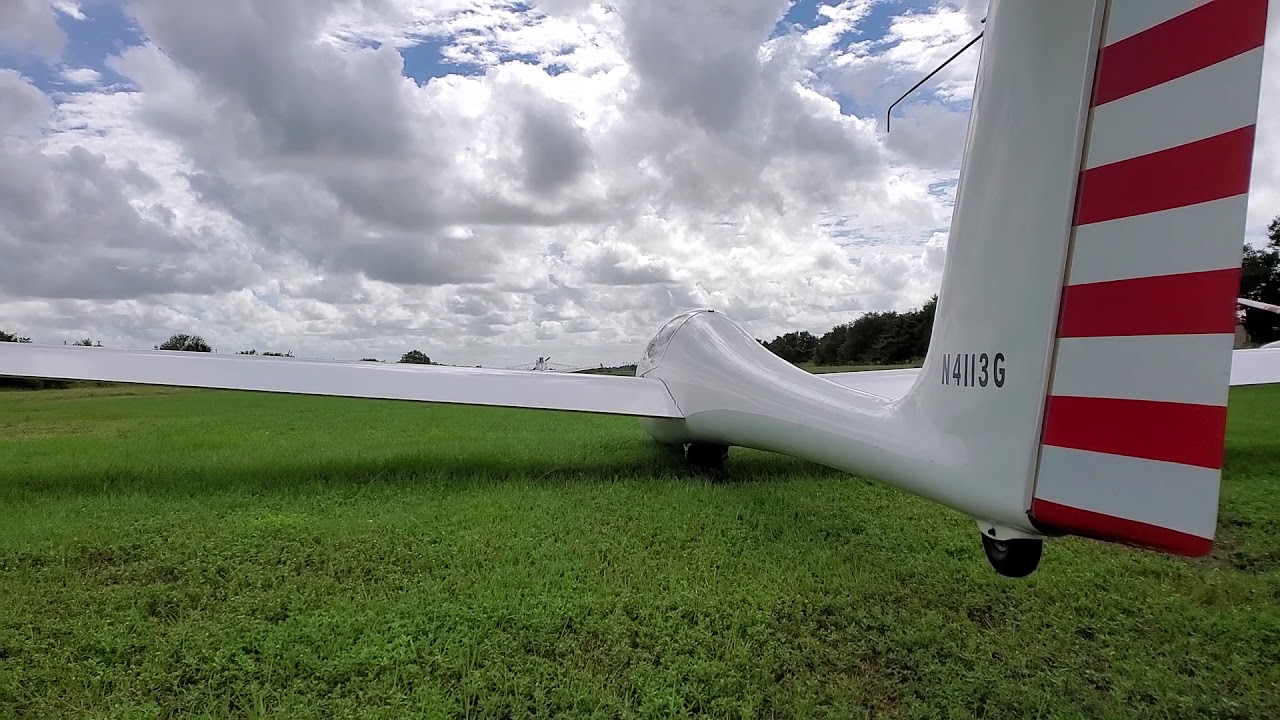 Grob 103 Aerotow Takeoff Roll 