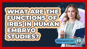 What Are The Functions Of IRBs In Human Embryo Studies?