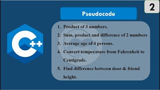 Pseudocode to C+-+ | How to program in C++ - A beginner's guide (part 2) -اردو / हिंदी
