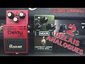 Deux dlais analogues boss dm2w  mxr carbon copy  la zone musicale