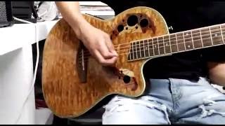 GUITARRA ELECTROACUSTICA SAKURA - YouTube