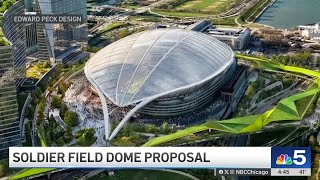 Architects Dome Over Soldier Field A Hail Mary To Keep Bears Here
