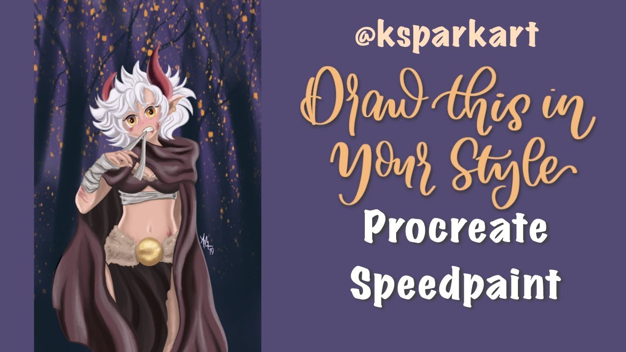 @ksparkart Draw This In Your Style Procreate Speedpaint hand lettering for relaxation