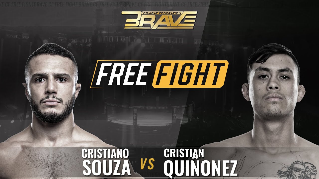 FREE MMA Fight Cristiano Souza Vs Cristian Quinonez BRAVE CF 3