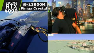 VR Dogfight Training || 1 Vs 4 [ RTX4090 & Pimax Crystal] - Virtual Reality At It's Best | Dcs World