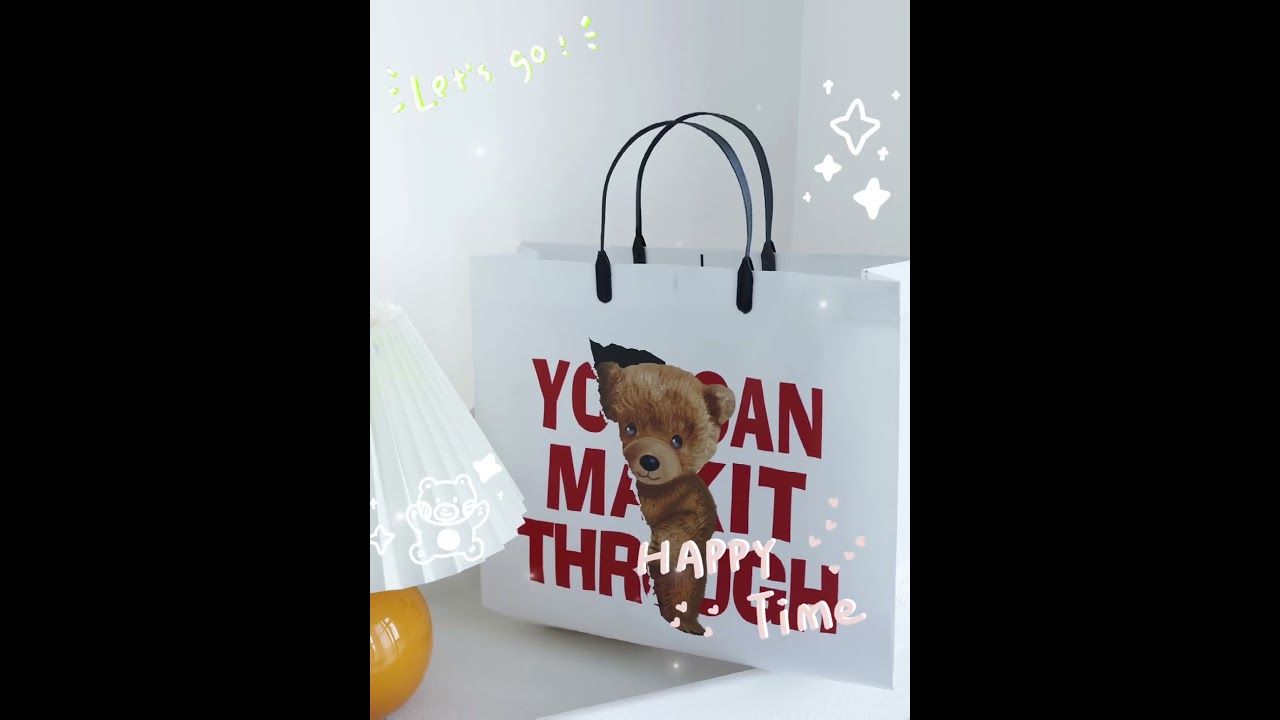 cute cartoon non-woven fabric bag 