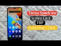 Tecno spark 10c Screen lock Frp Unlocking 1 Click 100% lock unlock #mobilephone #repair