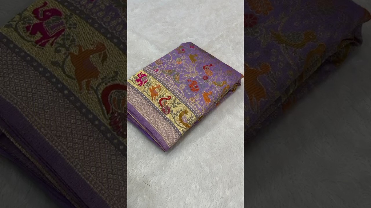 Pure Rajwadi Pashmina Paithani Style Silk Saree