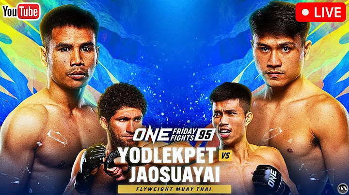 ONE Friday Fights 95: Yodlekpet vs. Jaosuayai | LIVE STREAM | Muay Thai Watch Party | Lumpinee 95