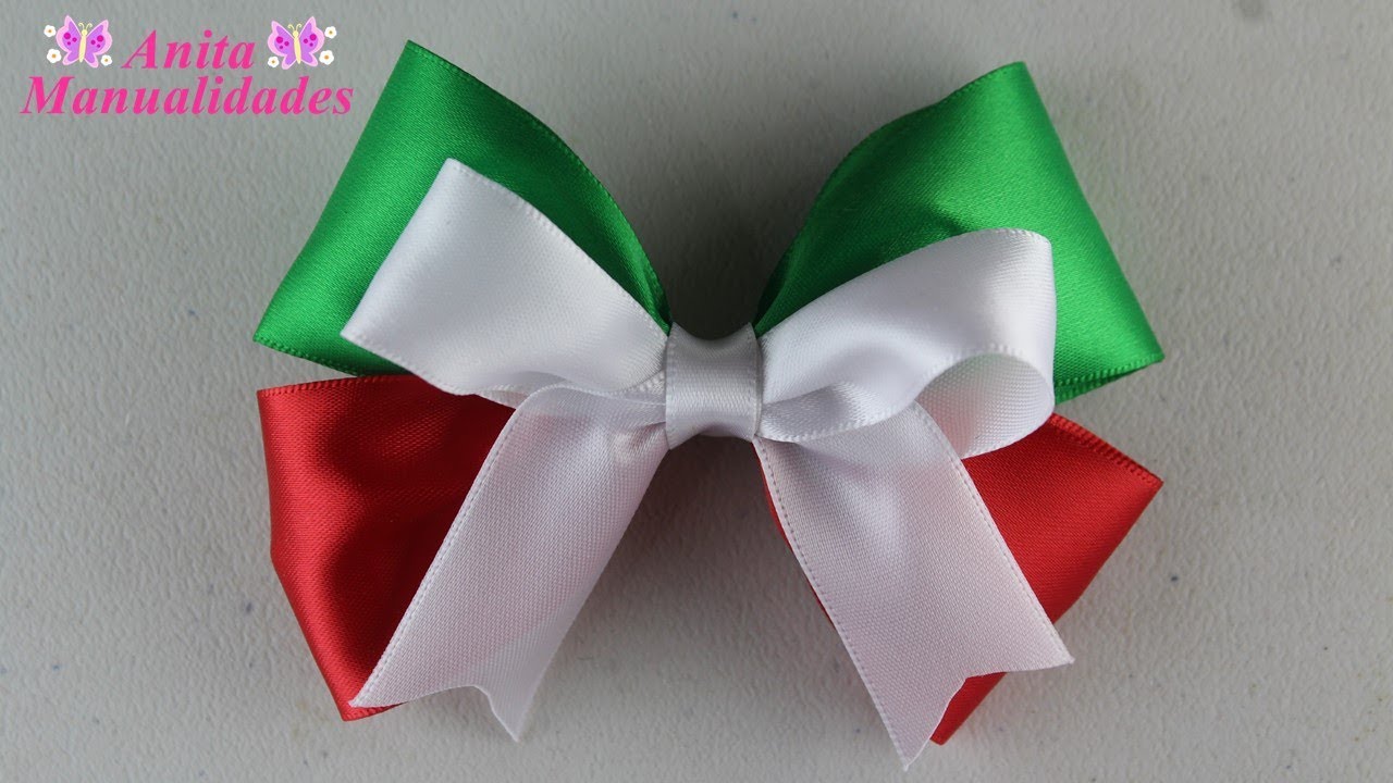 Moño Tricolor No.3 | Anita Manualidades