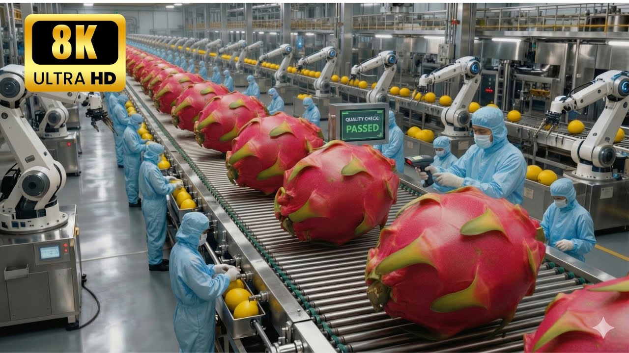 Inside a modern dragon fruit factory: How Robots and AI have completely changed the game?