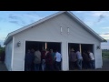 92 Amish Men Finish Moving a Garage