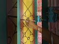 the process of painting the walls of the house creates a very beautiful design #shorts