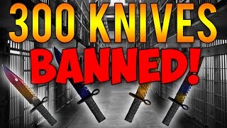 CS:GO - BIGGEST Trade BANNED Inventory Ever! ($130,000+ & 300 Knives)