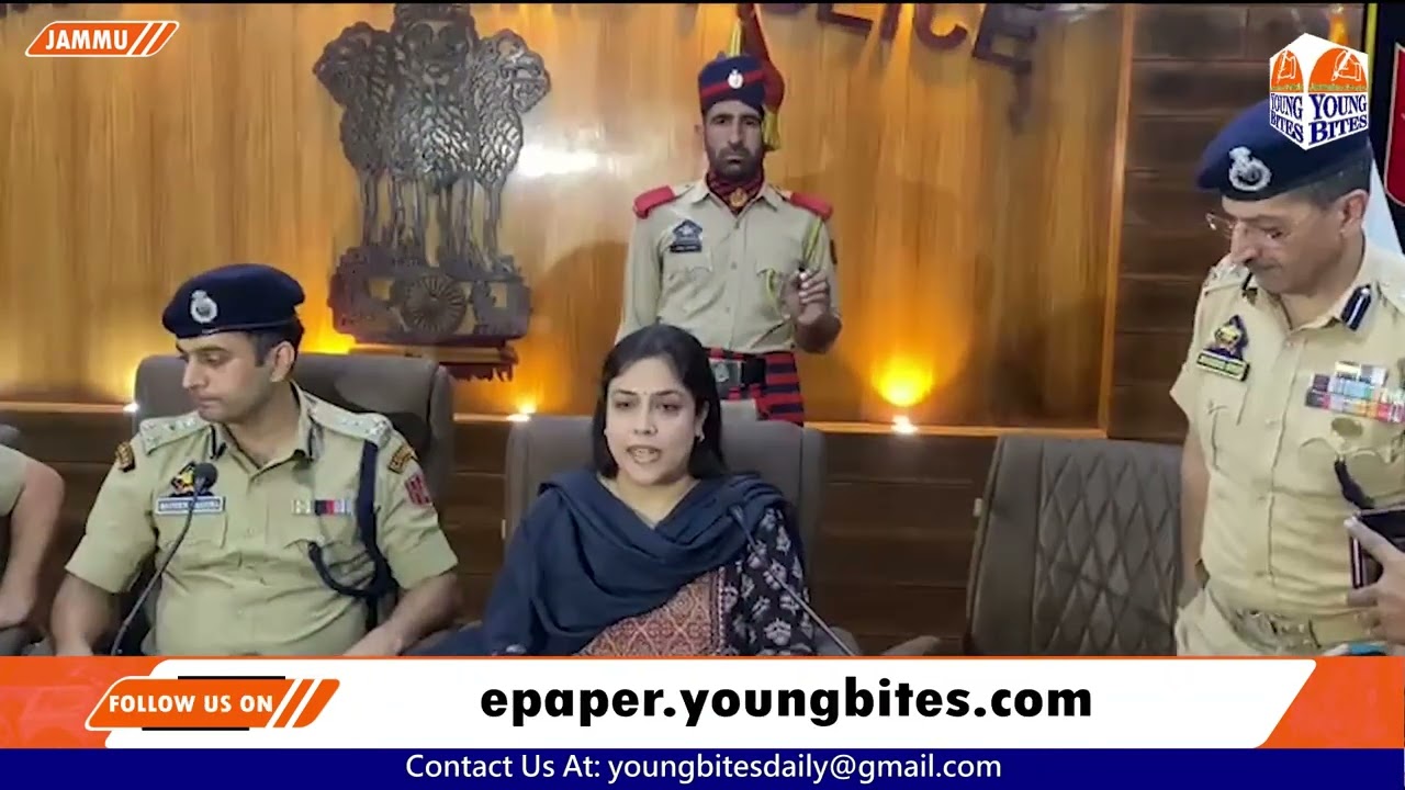 DIG Sameer Sharma,SSP Shargun Shukla addressing press conference on Diwali Mela 2025