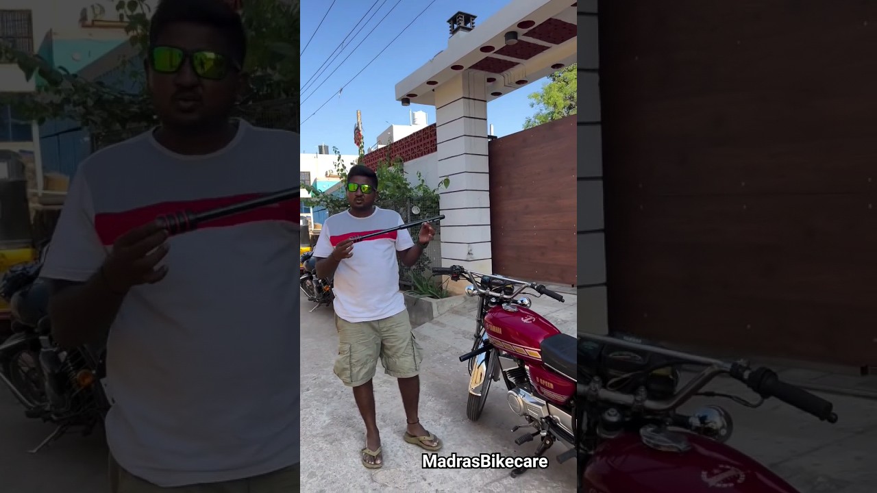 SINGLE ROD BUMPER AVAILABLE AT MADRAS BIKE CARE chennai rx100 