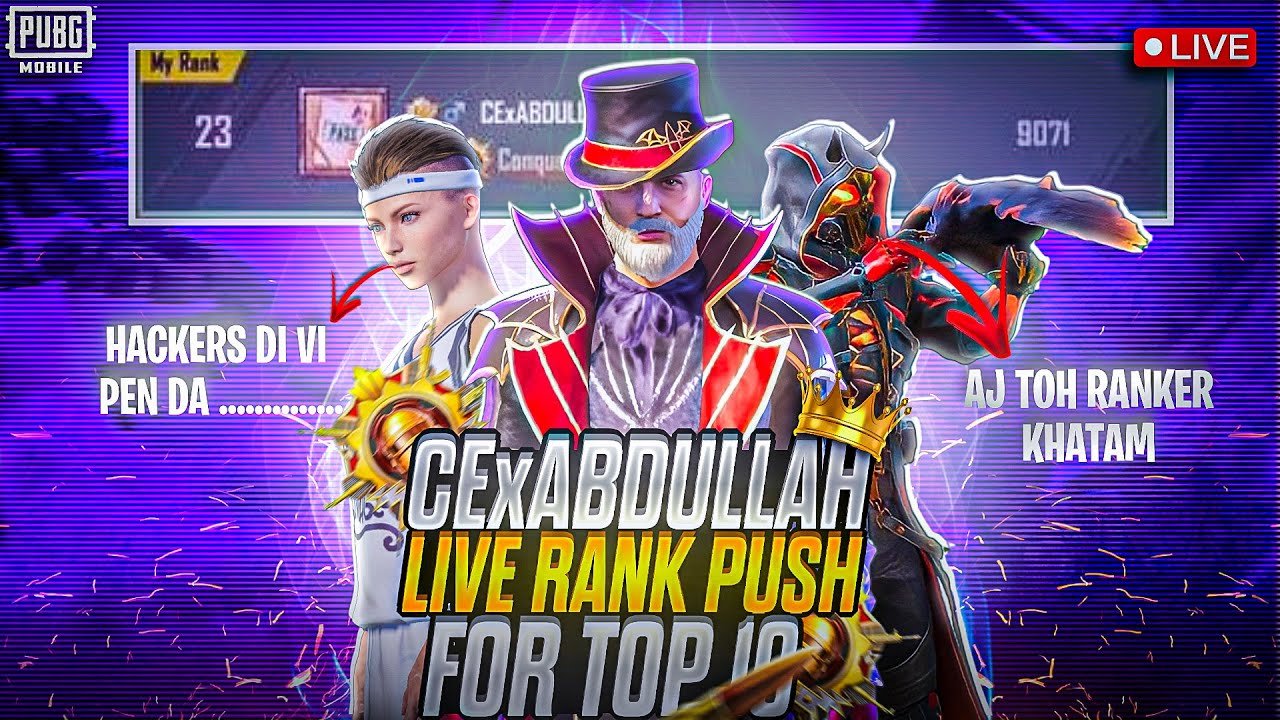 24 HOURS CONQUEROR CHALLENGE | RANK PUSH | PUBG MOBILE | CExABDULLAH # ...
