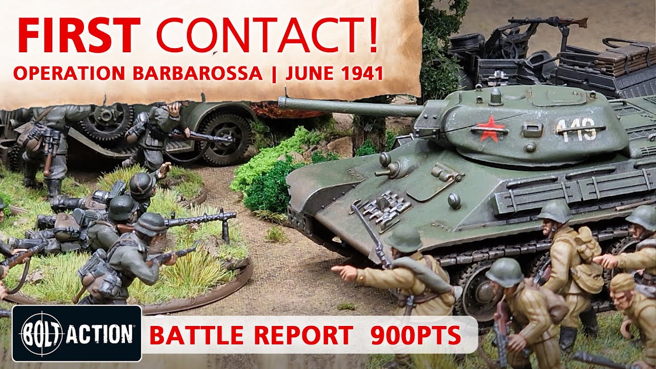 Soviets vs Germans Bolt Action Battle Report 3rd Edition 900pts | Operation Barbarossa June 1941