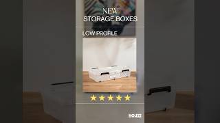 HOUZE | 'LOW PROFILE' Underbed Storage with Wheels (Clear)