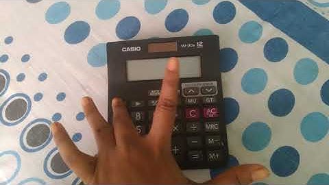 How to switch off / turn off Casio Mj-12Da
