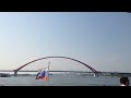 Бугринский мост, река Обь, прогулка на теплоходе Новосибирск. Ob river boat trip Novosibirsk