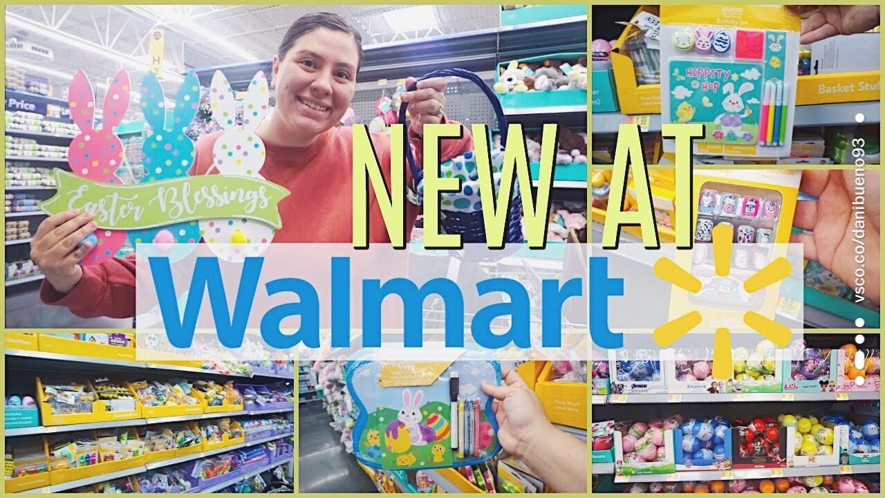NEW AT WALMART SHOP WITH ME II EASTER DECOR AND BASKET STUFFERS! YouTube