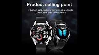 E1-2 Smart Watch Men Bluetooth Call Custom Dial  Touch Screen Waterproof screenshot 3