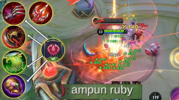 Item Ruby Buat Musuh Kena Mental Sampe Dibuat Frustasi!! Ruby Best Build 2023