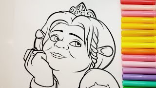Colorful Journey to the Swamp: Shrek Coloring Extravaganza!#coloringvideos#coloringpagesforchildren