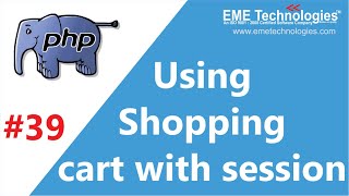 How to use shopping cart with session in Core PHP