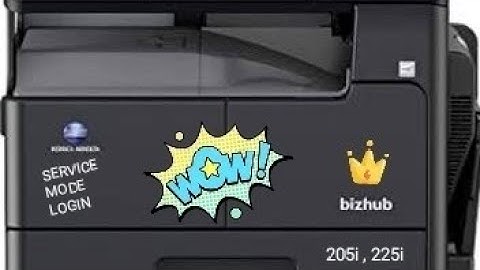 konica minolta bizhub 205i 225i service mode login
