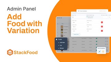 How to add food with variation in StackFood Admin Panel