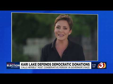 Kari Lake defends political contributions - YouTube