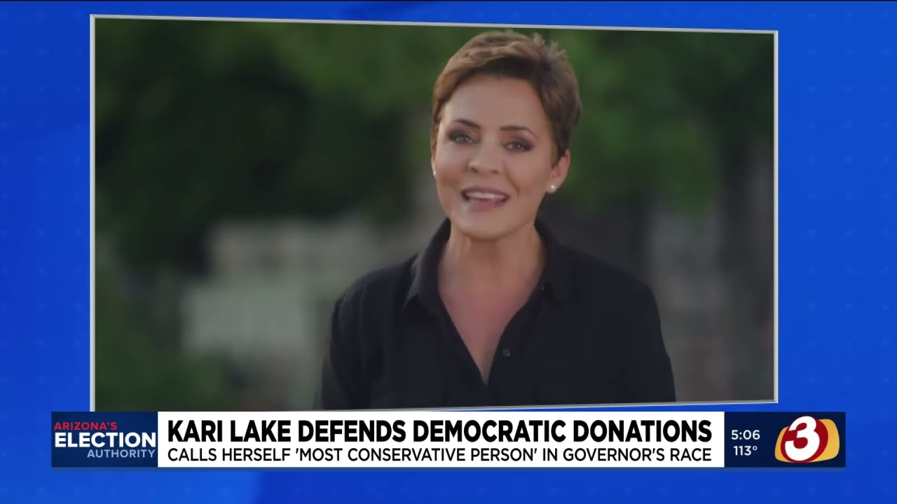 Kari Lake defends political contributions