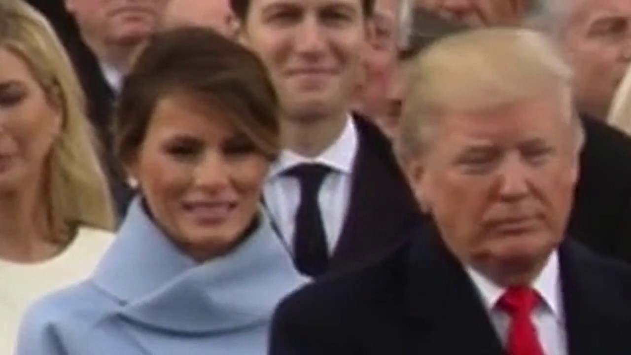 What did Trump say to Melania at the Inauguration? 