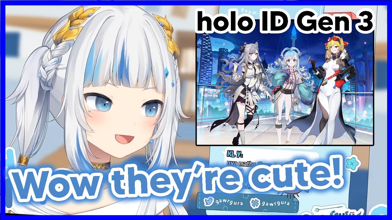 Gura reacts to hololive ID Gen 3