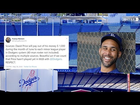David Price paying $1,000 to Dodgers Minor League players in June