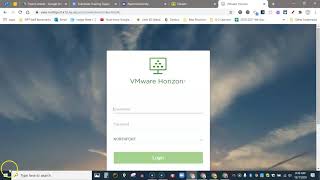 VDI - using a browser tab