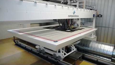 Compositence Automated 2D Multifunctional Tape Placement  - 4 Parts Cluster production