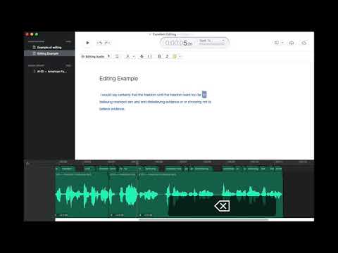 Audio Word Processing Demo