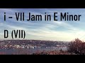 E Minor Jam Track  i   VII