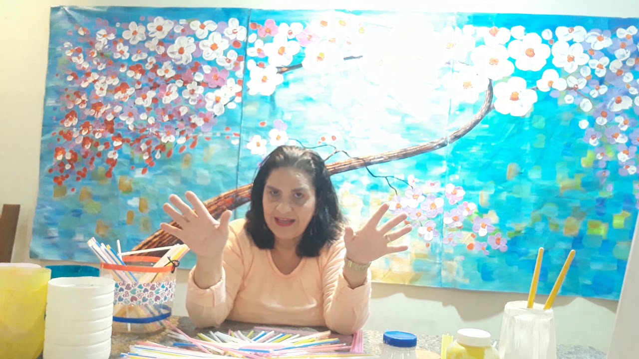 Reciclar e Educar -  Jogo de Somar com Canudos Coloridos