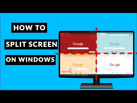 how to use split screen on windows 10 - YouTube