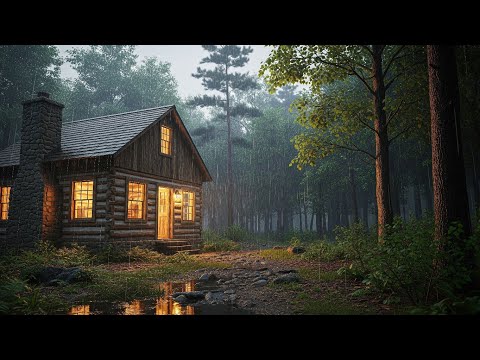 صوت المطر للنوم بدون موسيقى طبيعة نقية 