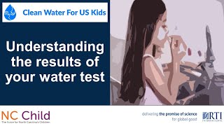 Understanding the result of your water test