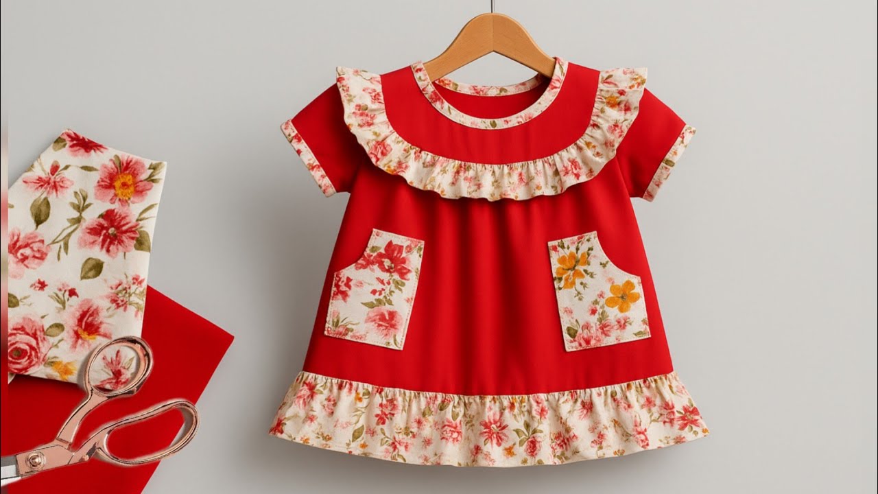 Don’t Throw Away Old Clothes! Transform Them Into a Cute Kids’ Dress