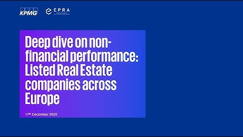 Launch Webinar  Deep Dive into EPRA’s 2025 Intensity Metrics Report