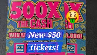 PLAYING NEW $50 500X FL TICKETS!🌴 @LivingScratching #floridalottery #scratchoffs 
