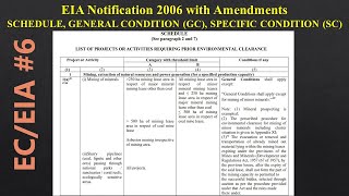 99 || EIA Notification with amendments: SCHEDULE, GENERAL CONDITION (GC), SPECIFIC CONDITION (SC)