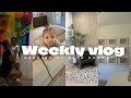 weekly vlog:podcast soft launch + home updates +I&#39;m in a new mom era + 1st day of Kindergarten